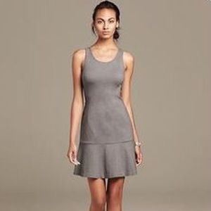 NWT BANANA REPUBLIC grey ponte dress